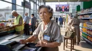 Growing anger among exhausted seniors as more “cumulants” are forced to keep working after retirement just to survive while politicians brag about economic success