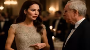 In an elegant embroidered evening gown, Kate Middleton once again champions British craftsmanship at a high-profile diplomatic dinner