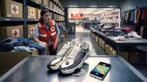 He gave sneakers to the Red Cross and tracked them with an AirTag The organization had to explain itself